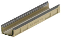 Flachrinne ohne Sohlengefälle, 1000 mm Flachrinne ohne Sohlengefälle, 1000 mm