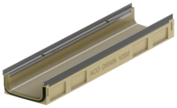 Flachrinne ohne Sohlengefälle, 1000 mm Flachrinne ohne Sohlengefälle, 1000 mm