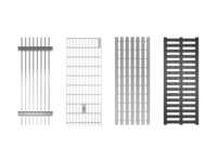 Abdeckroste für Nennmaß 100/130/155/200 mm – Stahl verzinkt/Kunststoff Abdeckroste für Nennmaß 100/130/155/200 mm – Stahl verzinkt/Kunststoff