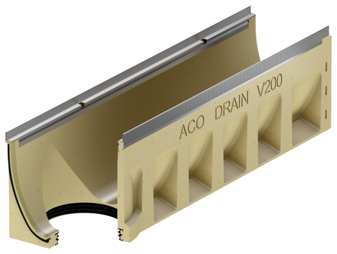 ACO Drain Multiline Seal In - Rinnen Ohne Sohlengefaelle 1000 Mm 386110