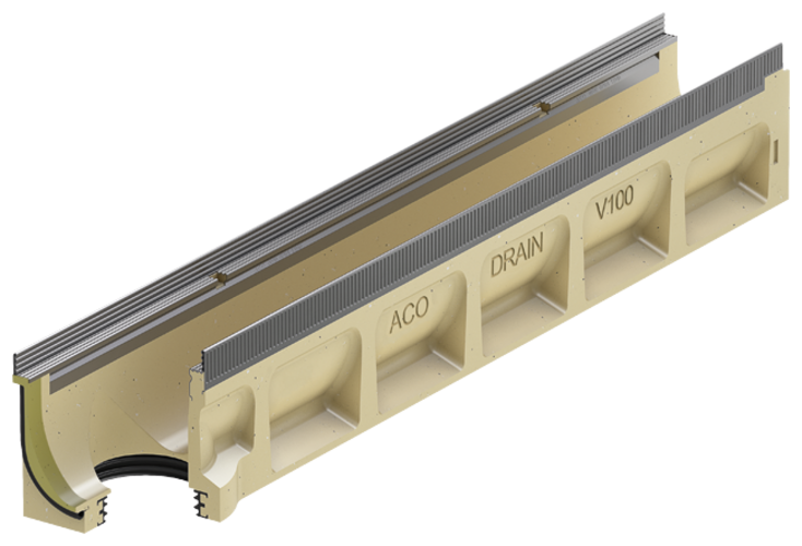 ACO Drain Multiline Seal In - Rinnen Ohne Sohlengefaelle 1000 Mm 385999