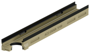 ACO DRAIN® Multiline - Flachrinnen ohne Sohlengefälle, 1000 mm