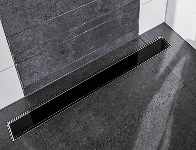 Rinnenkoerper ACO Showerdrain M Einbauhoehe Oberkante Estrich 15  140 Mm 586085