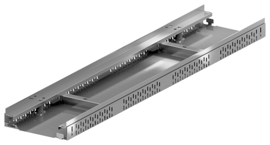 Hoehenverstellbar - Baubreite 200  Edelstahl 689491