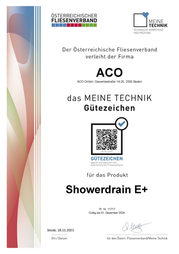 Rinnenkoerper Einbauhoehe Oberkante Estrich 66  140 Mm 585137
