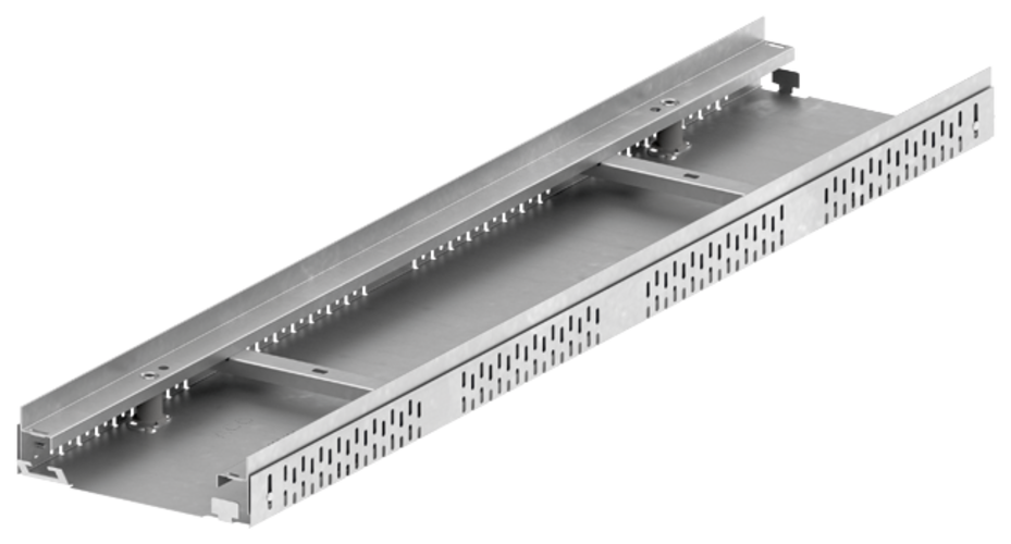 Hoehenverstellbar - Baubreite 200  Stahl Verzinkt 689483