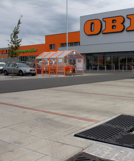 ACO Österreich Referenz OBI Eisenstadt Teaser