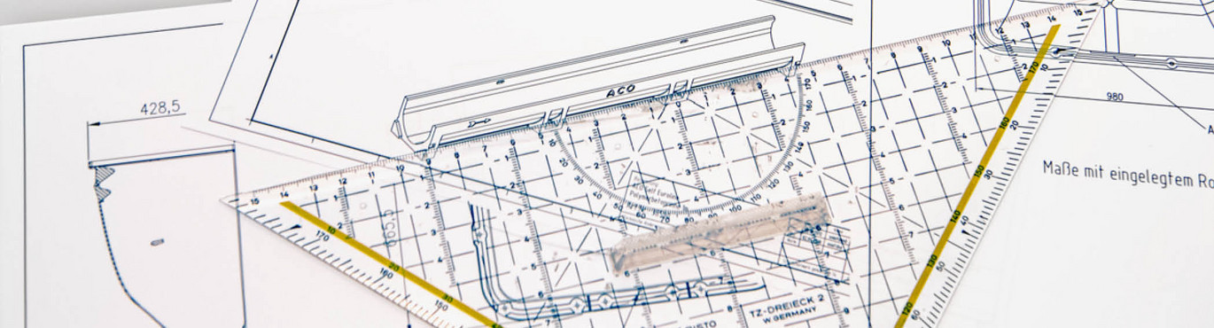 ACO Technische Zeichnungen Downloads Headerbild