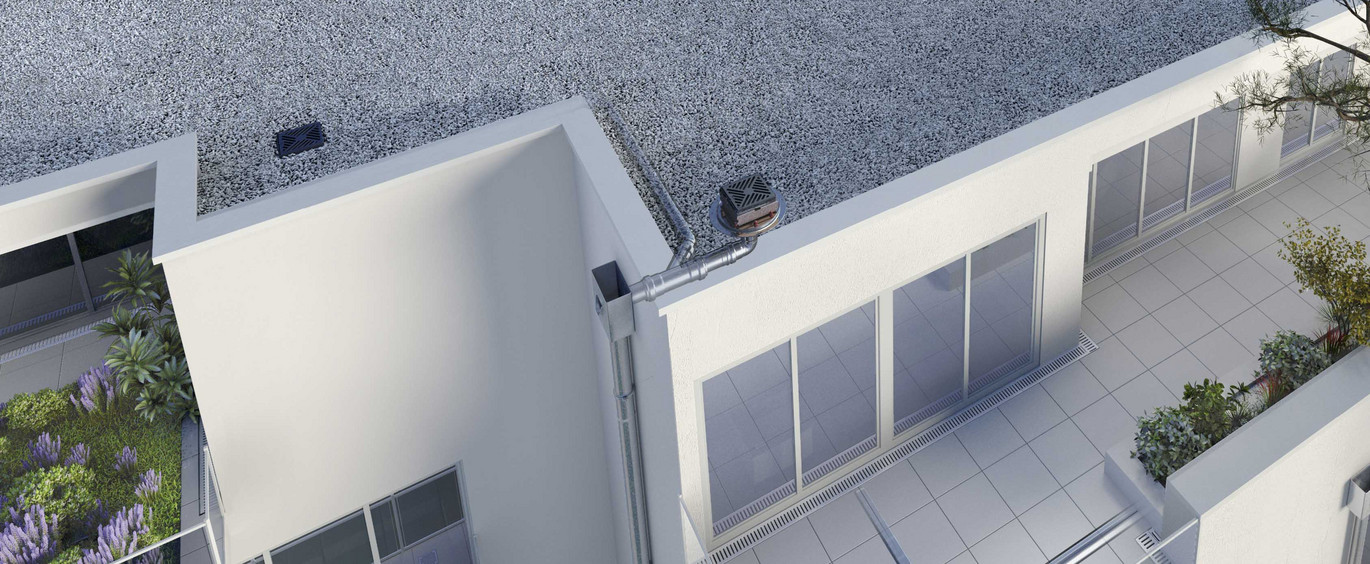 Headerbild ACO Lösungen für Dächer