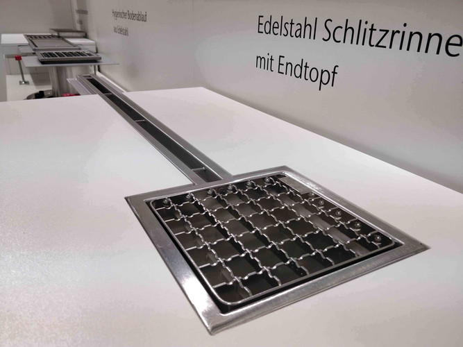 ACO News gesunde Gastroküche Edelstahl Schlitzrinne