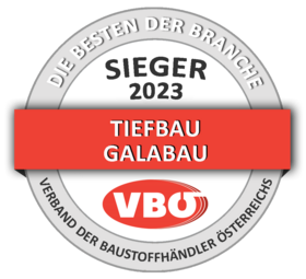 ACO VBÖ Siegel Sieger Tiefbau Galabau