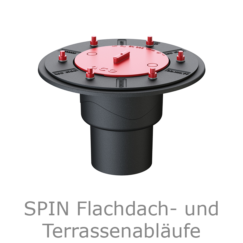 Bild ACO Gusseisen Flachdachablauf SPIN