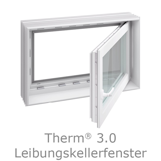 Produktabbildung ACO Therm® 3.0 Leibungsfenster für den Keller