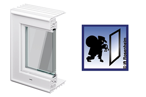 Produktabbildung ACO Therm 3.0 Leibungsfenster für den Keller einbruchhemmend mit 3-fach Verglasung (RC 2)