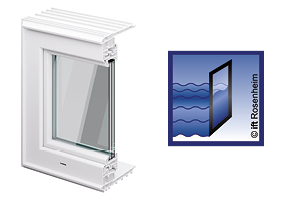 Produktabbildung ACO Therm 3.0 Leibungsfenster für den Keller hochwasserdicht mit 3-fach Verglasung gem. ift Richtlinie (HWD)