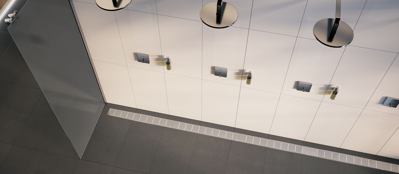 ACO ShowerDrain Public X Wärmetauscherduschrinne Header 2 ACO ShowerDrain Public X Wärmetauscherduschrinne Header 2