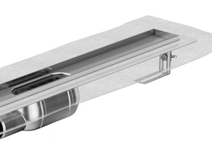 ACO ShowerDrain E+ Duschrinne mit Dichtmanschette und Sekundärentwässerung