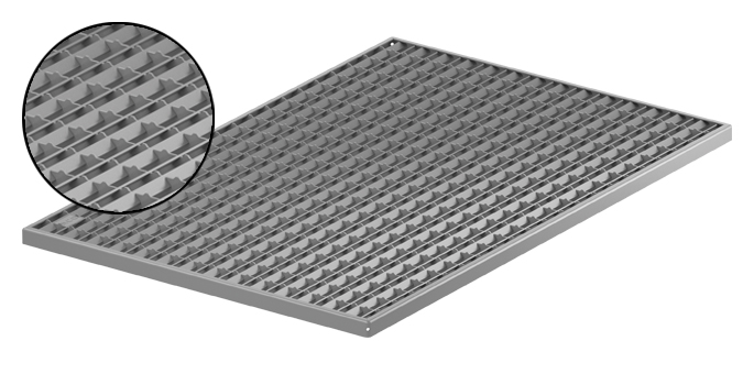 ACO Maschenrost mit V-Stab