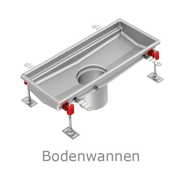 Hygienische Edelstahl Bodenwanne für Küchenböden Bild