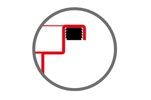 ACO Bodenwanne FHD Bodenanschlussprofil Standard