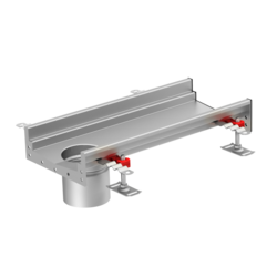 Kastenrinne 200 - Rinnenelement mit Ablaufstutzen am Ende