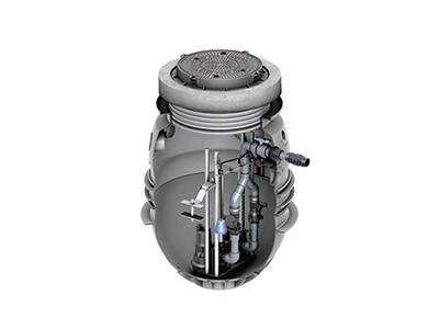 Fertigpumpstation Powerlift-P B125 mit Aufsatzstück