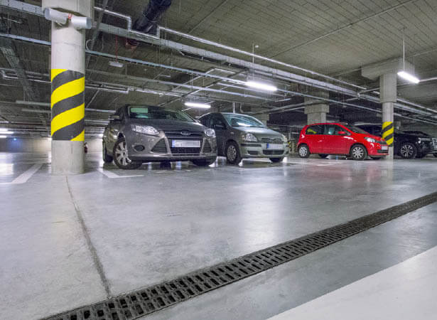 ACO-Loesungen-Parkdecks-Niedrige Deckenkonstruktion