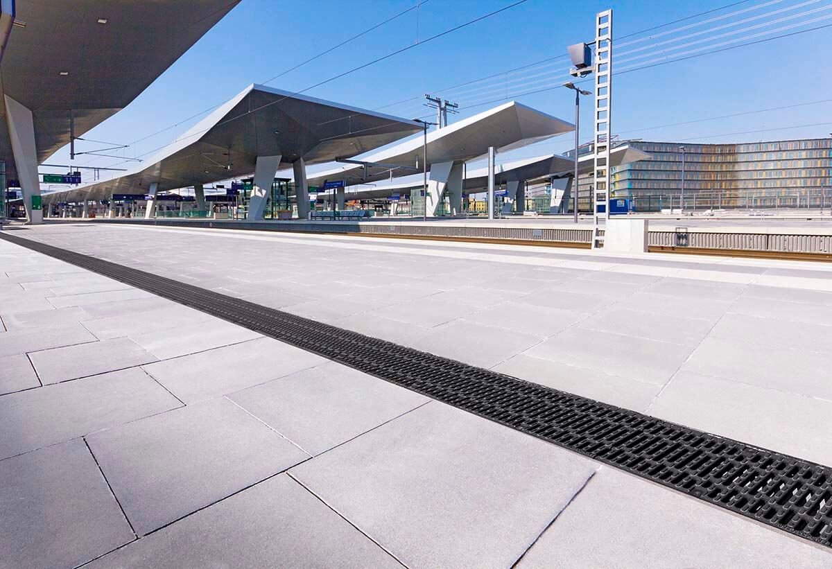 ACO Österreich Referenz Hauptbahnhof Wien Header