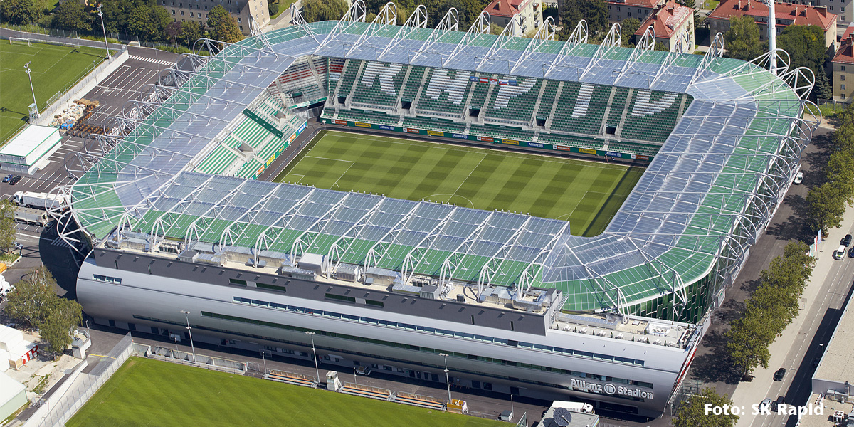 ACO Österreich Referenz Allianz Stadion Header