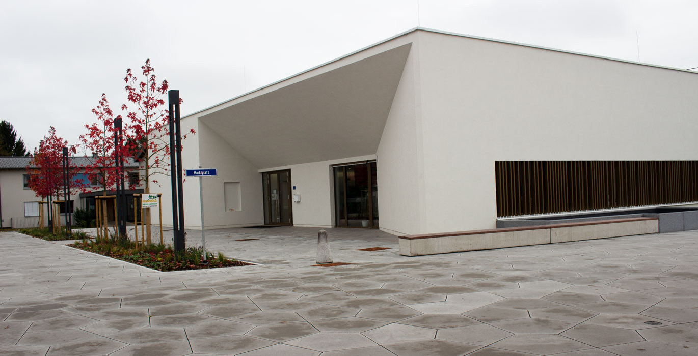 ACO Österreich Referenz Ortsplatz Reichersberg Header