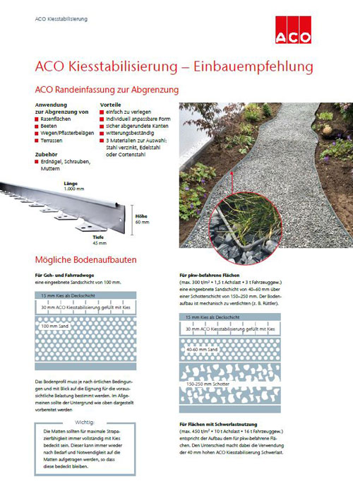 Kiesstabilisierung