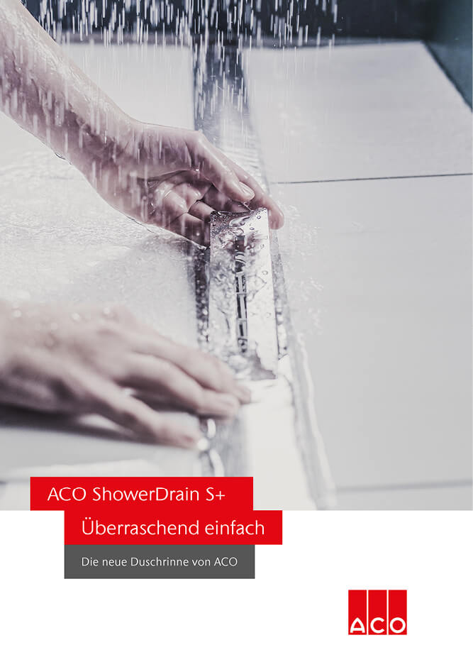 ACO Prospekt ShowerDrain S+ Duschrinne