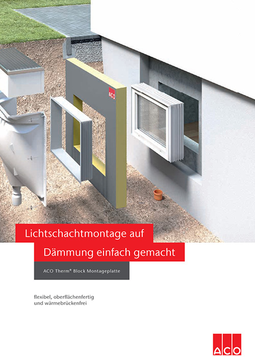 ACO Prospekt Therm® Block Montageplatte