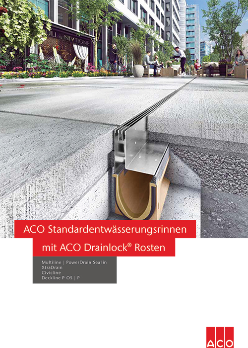 ACO DRAIN® Entwässerungsrinnen mit Rosten Produktbroschüre