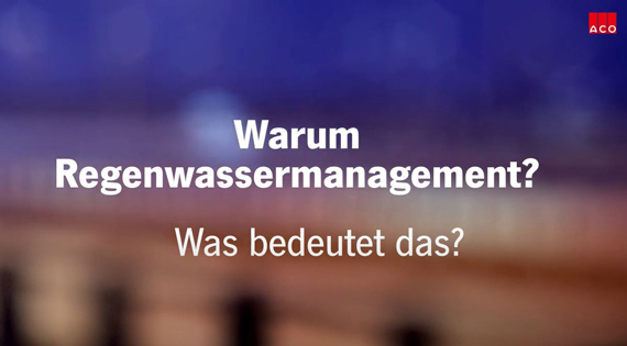 Was bedeutet Regenwassermanagement