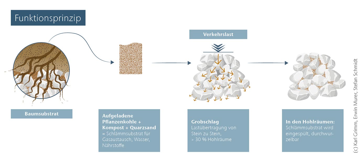 ACO Schwammstadt Funktionsprinzip